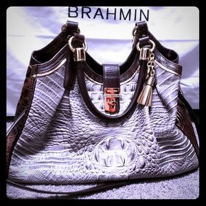 Brahman satchel and checkbook wallet
